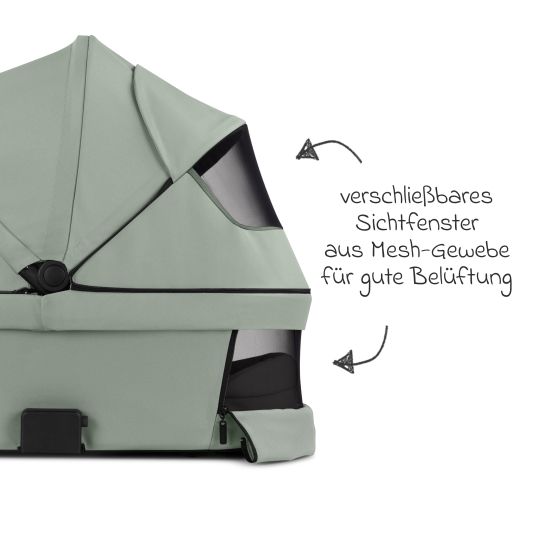 ABC Design Set passeggino 3in1 Samba 2 - incluso navicella, seggiolino auto Pebble Pro, seggiolino sportivo con pacchetto accessori XXL - Pino