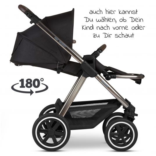 ABC Design 3in1 stroller set Samba - incl. infant carrier Tulip & XXL accessories package - Diamond Edition - Dolphin