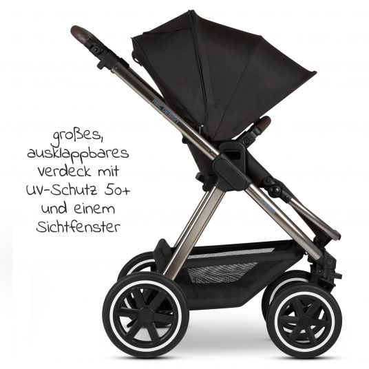 ABC Design 3in1 Kinderwagen-Set Samba - inkl. Babyschale Tulip & XXL Zubehörpaket - Diamond Edition - Dolphin