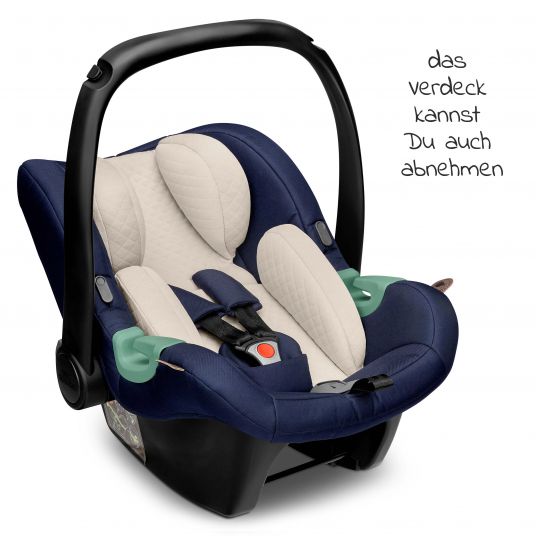 ABC Design 3in1 Kinderwagen-Set Samba - inkl. Babyschale Tulip & XXL Zubehörpaket - Diamond Edition - Navy