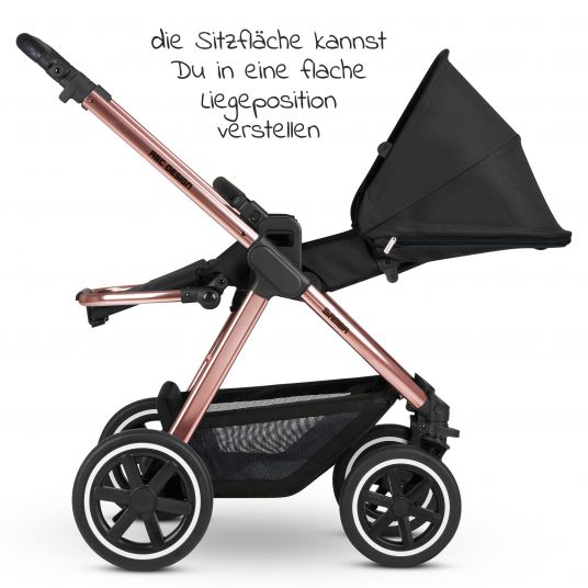 ABC Design 3in1 Kinderwagen-Set Samba - inkl. Babyschale Tulip & XXL Zubehörpaket - Diamond Edition - Rose Gold