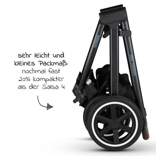 ABC Design 3in1 Stroller Set Samba - incl. Baby Car Seat Tulip & XXL Accessory Pack - Fashion Edition - Midnight