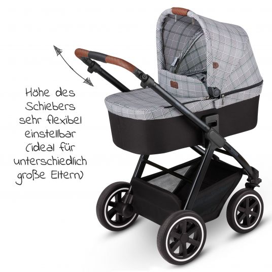 ABC Design 3in1 Stroller Set Samba - incl. Baby Car Seat Tulip & XXL Accessory Pack - Fashion Edition - Emerald
