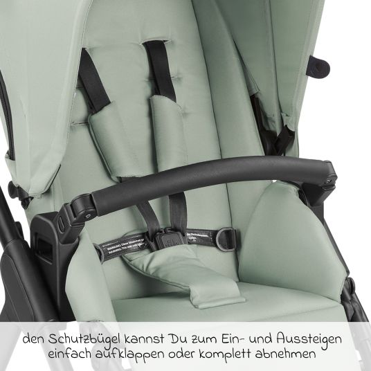 ABC Design 3in1 Kinderwagen-Set Samba - inkl. Babywanne, Autositz Pebble Pro, Sportsitz, Greifling, Buggybuch und XXL Zubehörpaket - Pine