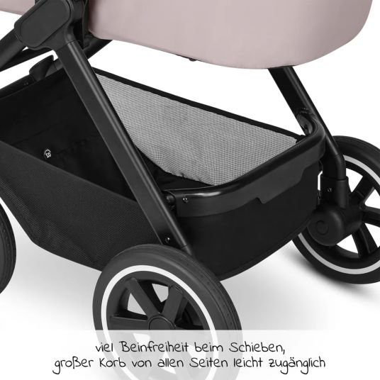ABC Design 3in1 Samba baby carriage set - incl. carrycot, Tulip car seat, sports seat and XXL accessory pack - Pure Edition - Berry