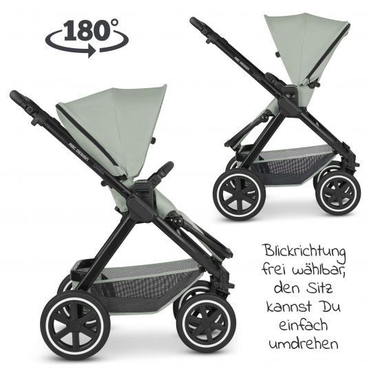 ABC Design 3in1 Kinderwagen-Set Samba - inkl. Babywanne, Autositz Tulip, Sportsitz und Zubehörpaket - Classic Edition - Pine