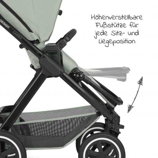 ABC Design 3in1 Kinderwagen-Set Samba - inkl. Babywanne, Autositz Tulip, Sportsitz und Zubehörpaket - Classic Edition - Pine