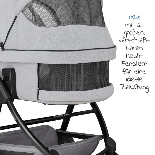 ABC Design 3in1 Kinderwagen-Set Samba - inkl. Babywanne, Sportsitz, Babyschale Tulip und Adapter - Fashion Edition - Mineral