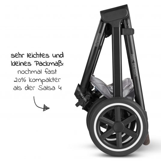 ABC Design 3in1 Kinderwagen-Set Samba - inkl. Babywanne, Tulip, Sportsitz, Wickeltasche & Fußsack - Fashion Edition - Mineral