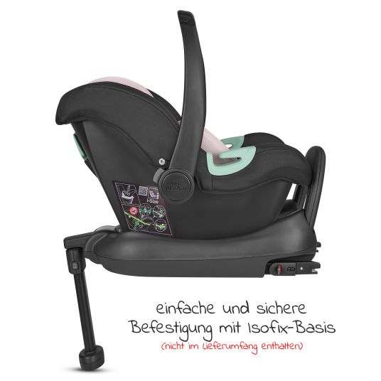 ABC Design 3in1 Kinderwagen-Set Samba Starter Set inkl. Autositz Tulip und XXL Zubehörpaket - Pure Edition - Berry
