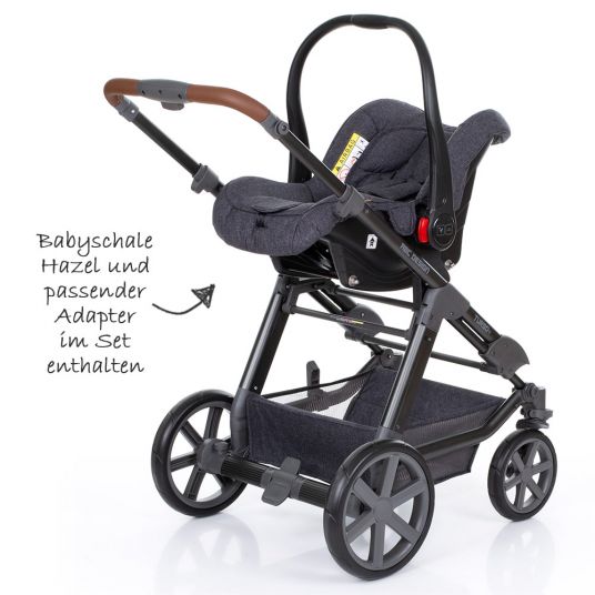 ABC Design 3in1 stroller set Turbo 4 - incl. baby seat Hazel & XXL accessories package - Street
