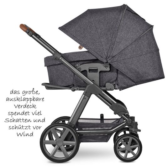 ABC Design 3in1 Kinderwagen-Set Turbo 4 - inkl. Babyschale Hazel & XXL Zubehörpaket - Street