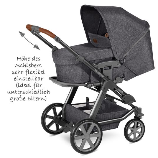 ABC Design 3in1 Kinderwagen-Set Turbo 4 - inkl. Babyschale Hazel & XXL Zubehörpaket - Street