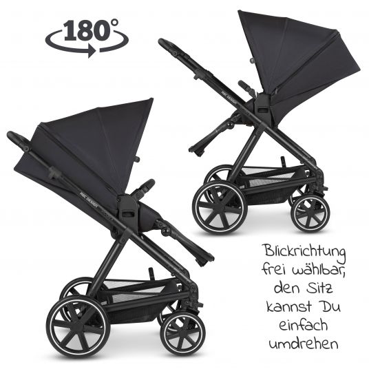 ABC Design 3in1 Kinderwagen-Set Vicon 4 - inkl. Babywanne, Autositz Tulip, Sportsitz und Zubehörpaket - Classic Edition - Ink