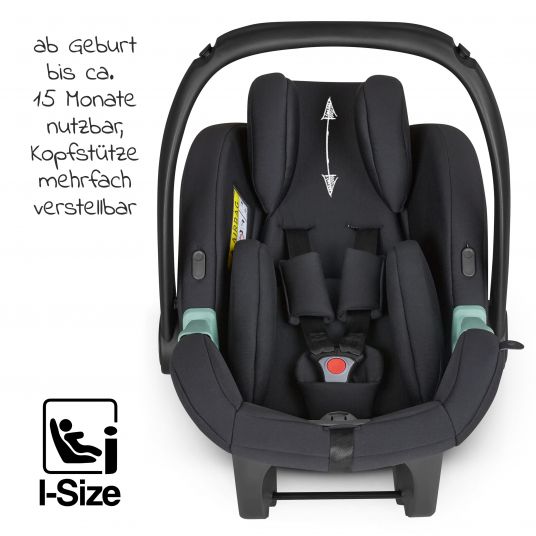 ABC Design 3in1 Kinderwagen-Set Vicon 4 - inkl. Babywanne, Autositz Tulip, Sportsitz und Zubehörpaket - Classic Edition - Reed