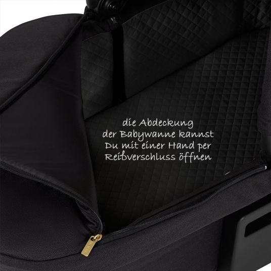 ABC Design Set passeggino 3in1 Viper 4 - Diamond Edition - incluso seggiolino auto Tulip e pacchetto accessori XXL - Champagne