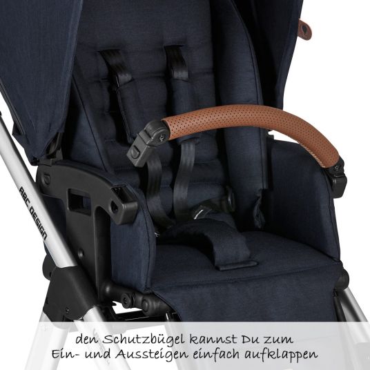 ABC Design 3in1 Kinderwagen-Set Viper 4 mit Lufträdern - inkl. Babyschale Tulip & XXL Zubehörpaket - Shadow