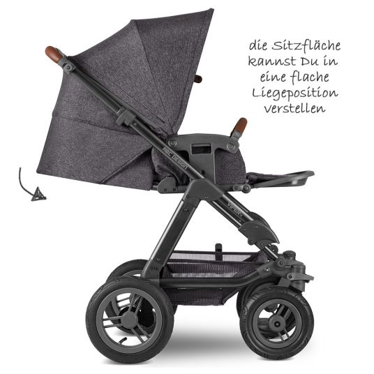 ABC Design 3in1 stroller set Viper 4 with air wheels - incl. baby car seat Tulip & XXL accessories package - Street