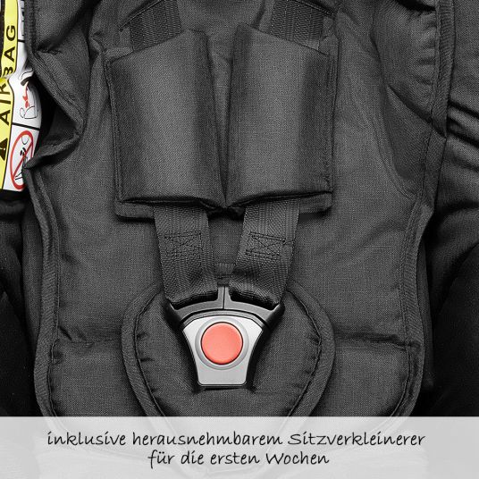 ABC Design 3in1 Catania 4 stroller set - incl. baby bath & car seat - Woven Black