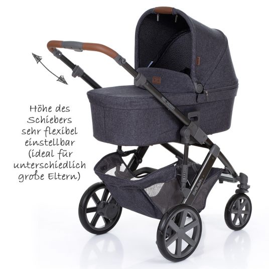 ABC Design 3in1 Kinderwagenset Salsa 4 - inkl. Babywanne, Sportsitz, Babyschale & Zubehörpaket - Street