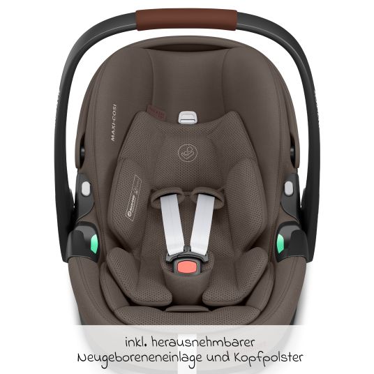 ABC Design 3in1 Kombi-Kinderwagen-Set Samba 2 All in One Set inkl. Maxi Cosi Pebble Pro2, Babywanne, Sportsitz, Adapter - Pure - Nature