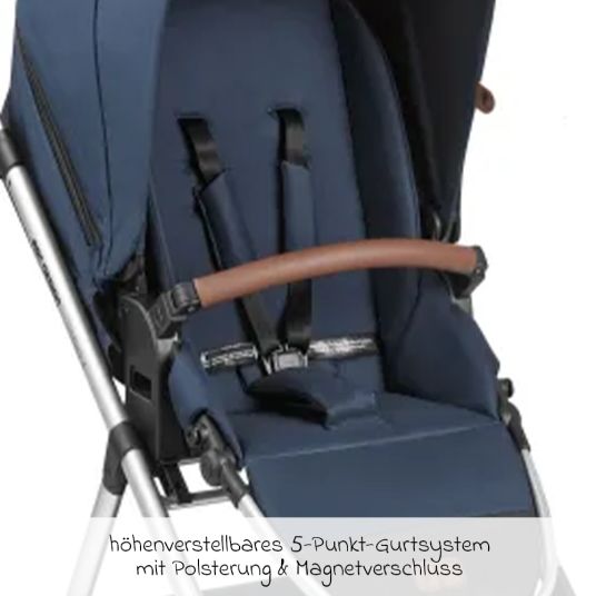 ABC Design 3in1 Kombi-Kinderwagen-Set Timbo 4 mit Babywanne, Sportsitz, Babyschale Tulip & Adapter - Ocean