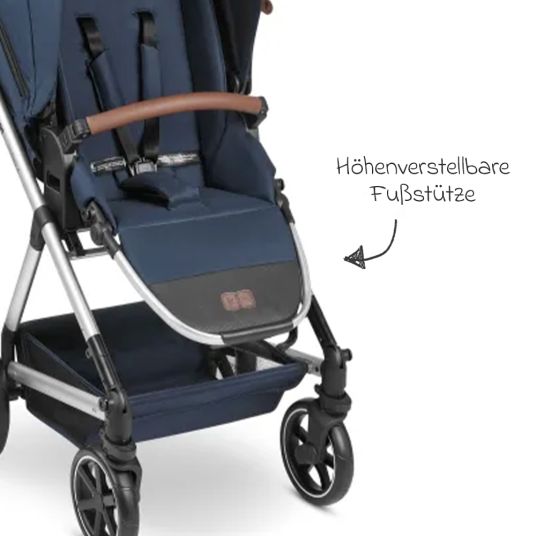 ABC Design 3in1 Kombi-Kinderwagen-Set Timbo 4 mit Babywanne, Sportsitz, Babyschale Tulip & Adapter - Ocean