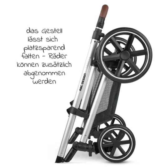 ABC Design 3in1 Kombi-Kinderwagen-Set Timbo 4 mit Babywanne, Sportsitz, Babyschale Tulip & Adapter - Ocean