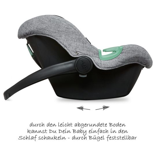 ABC Design Baby Car Seat Tulip (Car Seat Group 0+) - Graphite Grey