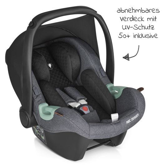 ABC Design Tulip infant car seat (car seat group 0+ / i-Size) - Asphalt