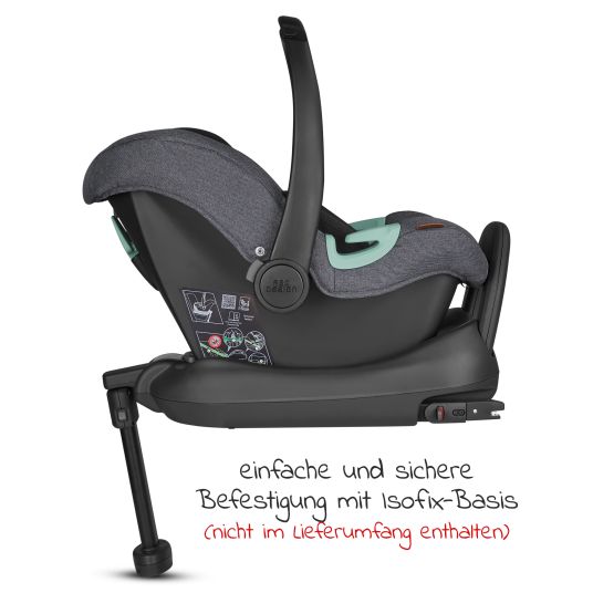 ABC Design Tulip infant car seat (car seat group 0+ / i-Size) - Asphalt