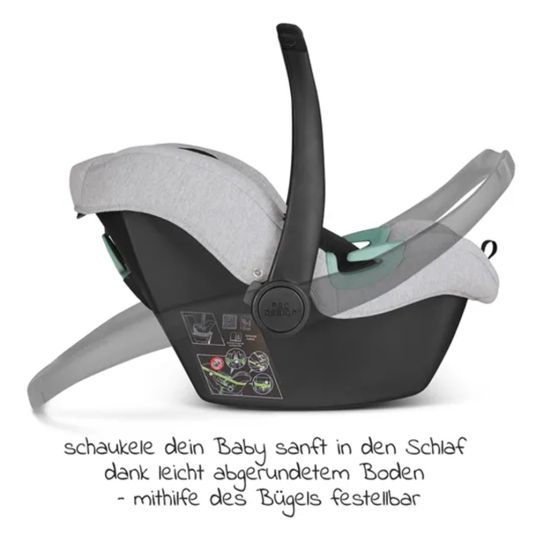 ABC Design Babyschale Tulip (Autositz Gruppe 0+ / i-Size) - Fashion Edition - Mineral