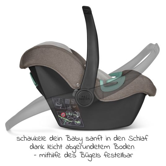 ABC Design Babyschale Tulip (Autositz Gruppe 0+ / i-Size) - Pure Edition - Nature