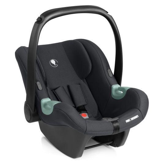 ABC Design Tulip i-Size infant car seat from birth - 15 months (45 cm - 85 cm) incl. sun canopy & seat reducer - Black