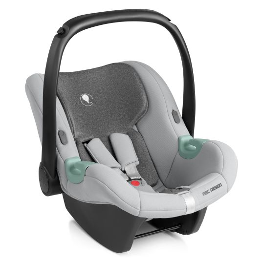 ABC Design Tulip i-Size infant car seat from birth - 15 months (45 cm - 85 cm) incl. sun canopy & seat reducer - Pearl