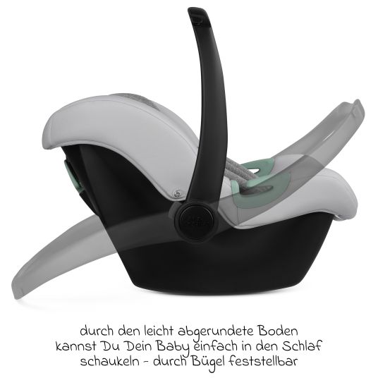 ABC Design Babyschale Tulip i-Size ab Geburt - 15 Monate (45 cm - 85 cm) inkl. Sonnenverdeck & Sitzverkleinerer - Pearl