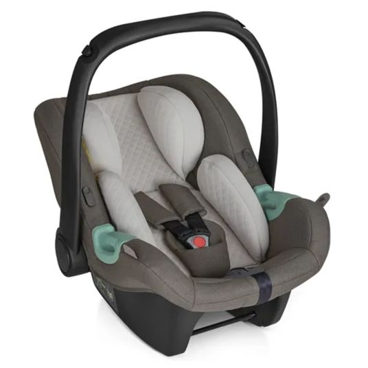 ABC Design Baby car seat Tulip incl. additional hood (car seat group 0+ / i-Size) - Diamond Edition - Herb