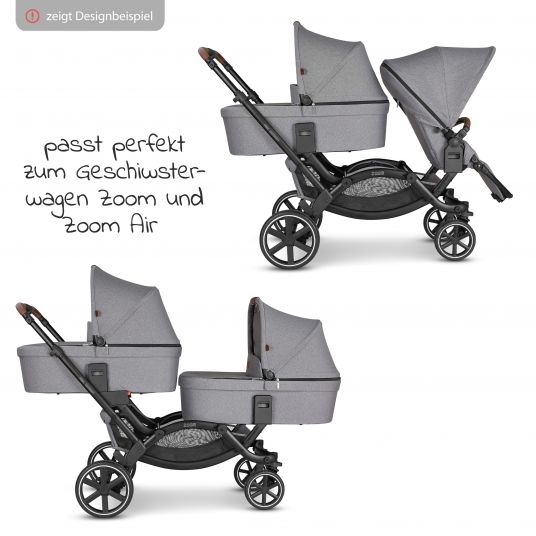 ABC Design Babywanne Geschwisterwagen für Zoom - Tin
