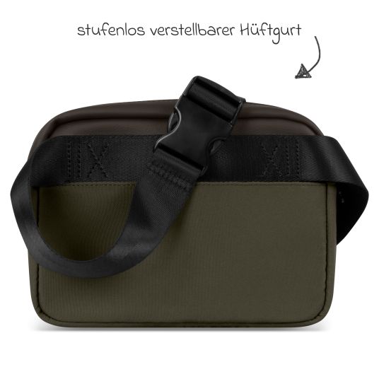 ABC Design Brust- und Hüfttasche Hip Bag mit verstellbarem Gurt - Pure - Avocado