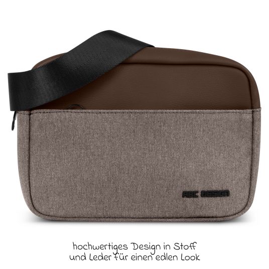 ABC Design Brust- und Hüfttasche Hip Bag mit verstellbarem Gurt - Pure - Nature