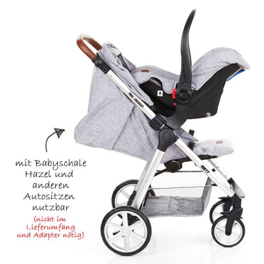 ABC Design Buggy Mint - Graphite Grey - incl. raincover and leg cover