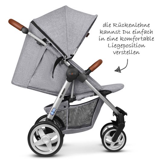 ABC Design Buggy & Stroller Avito - Style (with recline function, slider height adjustable) - Graphite Grey