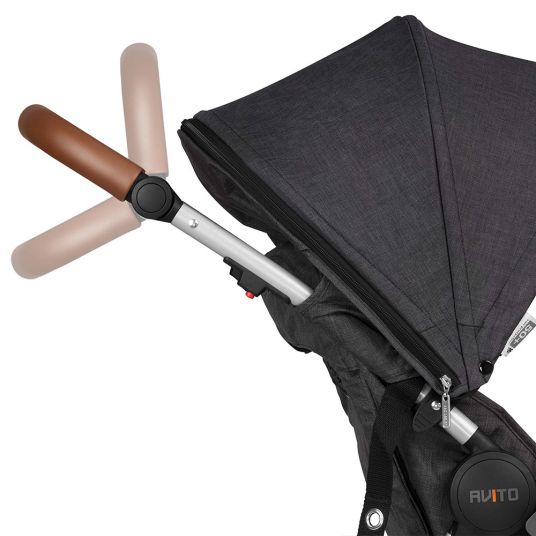 ABC Design Buggy & Stroller Avito - Style (with recline function, slider height adjustable) - Piano