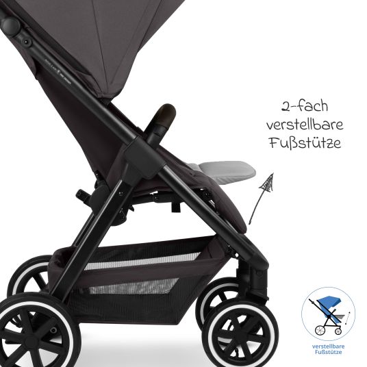 ABC Design Buggy & pushchair Avus 2 Air with pneumatic wheels, one-hand folding and height-adjustable push bar - Falcon