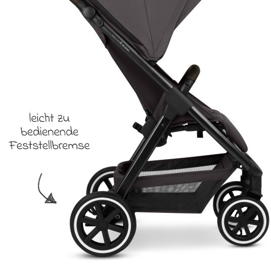 ABC Design Buggy & pushchair Avus 2 Air with pneumatic wheels, one-hand folding and height-adjustable push bar - Falcon