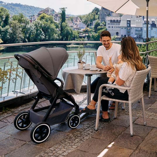 ABC Design Buggy & pushchair Avus 2 Air with pneumatic wheels, one-hand folding and height-adjustable push bar - Falcon