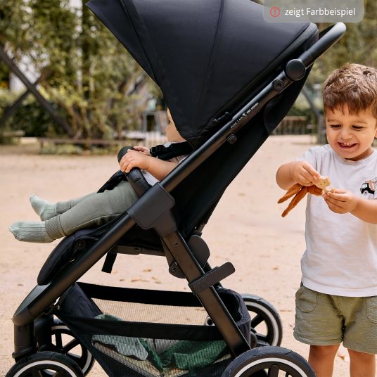 ABC Design Buggy & pushchair Avus 2 Air with pneumatic wheels, one-hand folding and height-adjustable push bar - Falcon