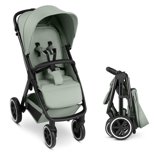 ABC Design Buggy & pushchair Avus 2 Air with pneumatic wheels, one-hand folding and height-adjustable push bar - Pine