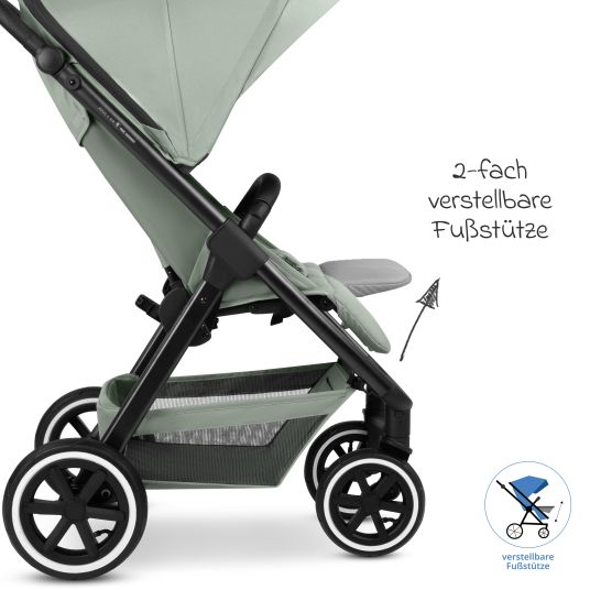 ABC Design Buggy & pushchair Avus 2 Air with pneumatic wheels, one-hand folding and height-adjustable push bar - Pine