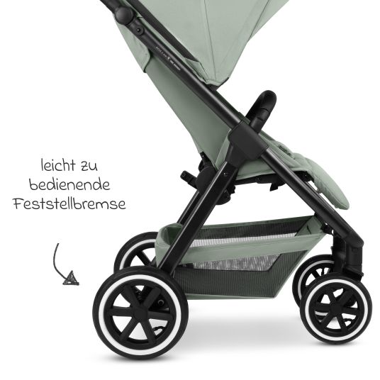 ABC Design Buggy & pushchair Avus 2 Air with pneumatic wheels, one-hand folding and height-adjustable push bar - Pine